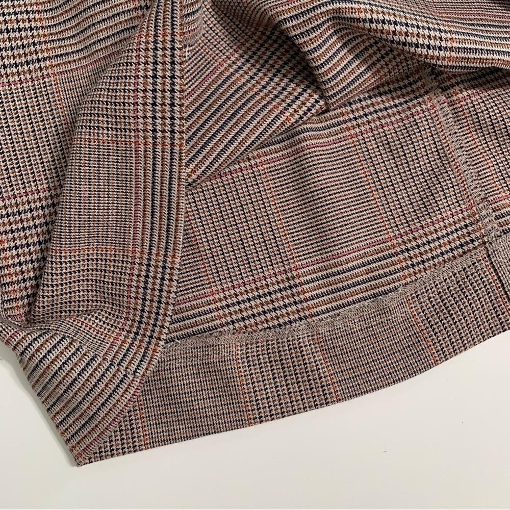 Zara Brown Plaid Mini Skirt High Waisted Size XS - Picture 7 of 10